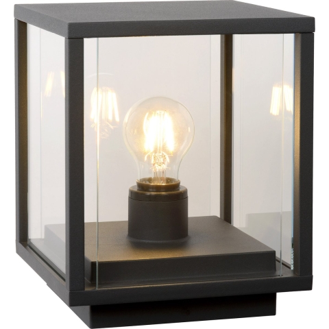 Lucide Claire - Sokkellamp - 20 X 24,5 Cm - IP54 - Antraciet