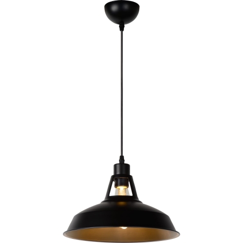 Lucide Brassy-bis - Hanglamp - Ø 31 X 149 Cm - Zwart