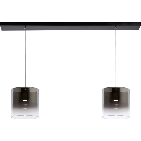 Lucide Owino - Hanglamp - 100 X 20 X 150 Cm - 2 X 5W Dimbare LED Incl. - Fumé
