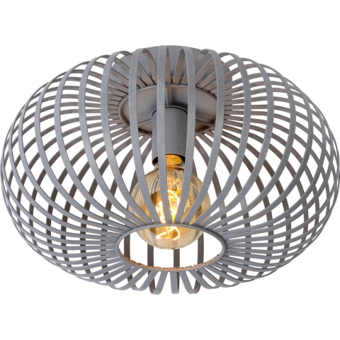 Lucide Manuela - Plafondverlichting - Ø 40 X 23 Cm - Grijs