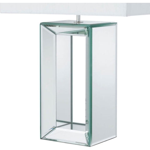 Searchlight Mirror - Tafellamp - 58 Cm - Wit