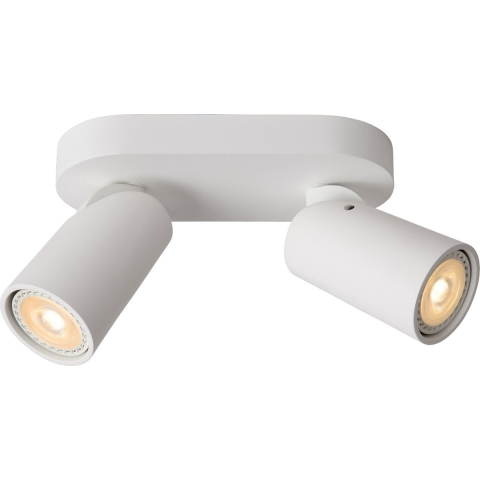 Lucide Xyrus 2 - Opbouwspot - 20 X 9 X 12,5 Cm - 2 X 5W Dimbare LED Incl. - Dim To Warm - Wit