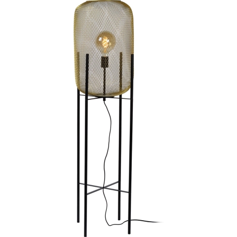 Lucide Mesh - Vloerlamp - Ø 35 X 135 Cm -goud