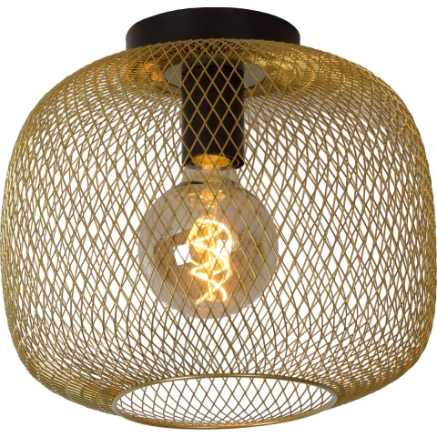 Lucide Mesh - Plafondverlichting - Ø 30 X 25,5 Cm - Mat Goud