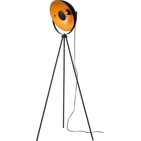 Lucide Alvaro - Vloerlamp - Ø 66,5 X 148 Cm - Zwart