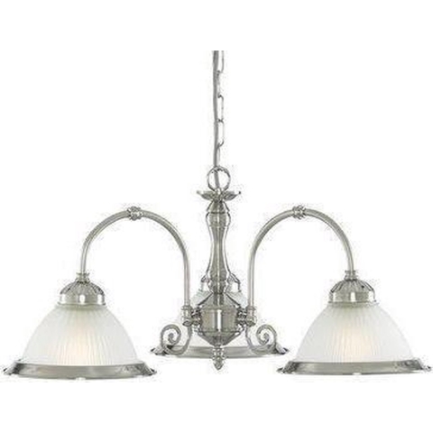 Searchlight American Diner - Hanglamp - Ø 62 X 82 Cm - Chroom