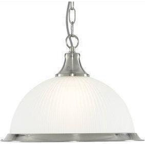 Searchlight American Diner - Hanglamp - Ø 34 X 78 Cm - Chroom
