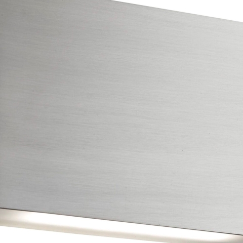 Searchlight Wall - Wandverlichting - 18 X 8 Cm - 10W LED Incl. - Satijn Zilver