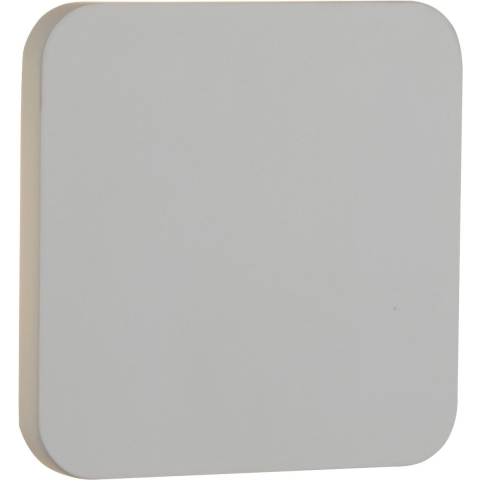 Searchlight Gypsum - Overschilderbare Wandverlichting - 15 X 15 Cm - 5W LED Incl. - Wit