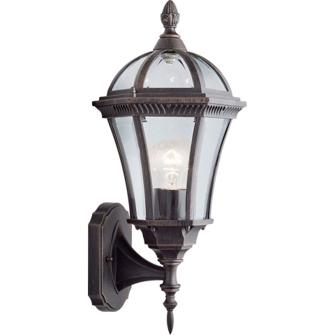 Searchlight Capri - Buiten Wandverlichting - 20 X 40,5 Cm - IP44 - Rustiek Bruin
