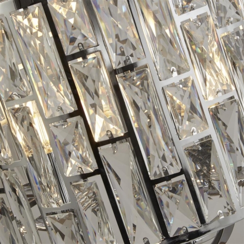 Searchlight Bijou - Hanglamp - Ø 44 X 150 Cm - Chroom