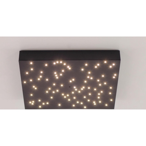 Nova Luce Cielo - Plafondverlichting - 30 X 30 X 4 Cm - 8W Dimbare LED Incl. - Zwart