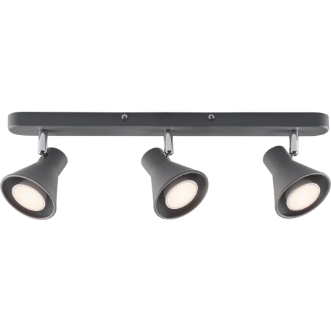 Nordlux Eik 9 - Opbouwspot 3L - 45 X 8,6 Cm - Grijs
