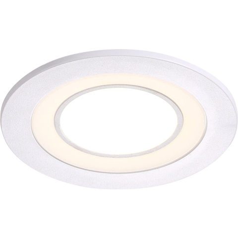 Nordlux Clyde 8 - Inbouwspot - Ø 82 Mm, Ø 65 Mm Inbouwmaat - 3 Stappen Moodmaker Functie - 5,5W LED Incl. - 4000K - Wit