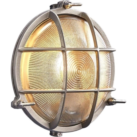 Nordlux Polperro - Buiten Wandverlichting - Ø 19,5 X 9,3 Cm - IP64 - Nikkel