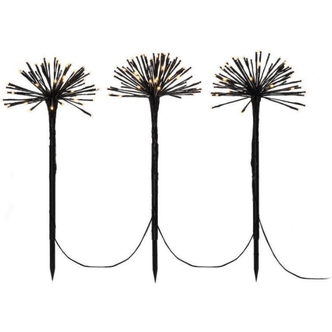 Konstsmide Party Konstsmide - Decoratieve Tuinspiezen Set - 25 X 50 X 1000 Cm - IP44 - Zwart