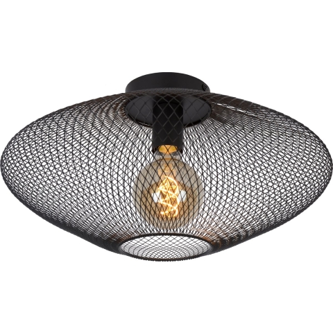 Lucide Mesh - Plafondverlichting - Ø 45 X 24 Cm - Zwart