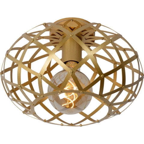 Lucide Wolfram - Plafondverlichting - Ø 30 X 20 Cm - Mat Goud