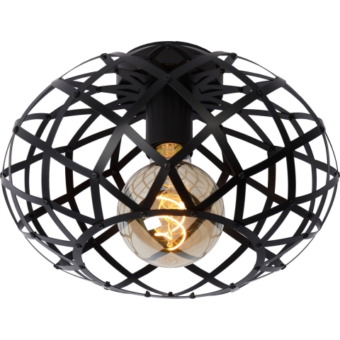 Lucide Wolfram - Plafondverlichting - Ø 30 X 20 Cm - Zwart