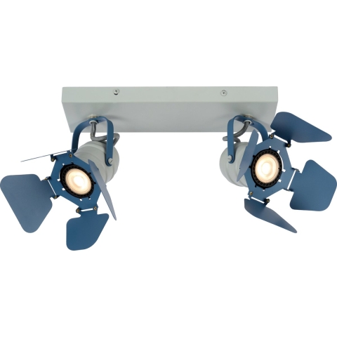 Lucide Picto - Opbouwspot 2L - 30 X 12,5 X 16 Cm - Blauw En Grijs