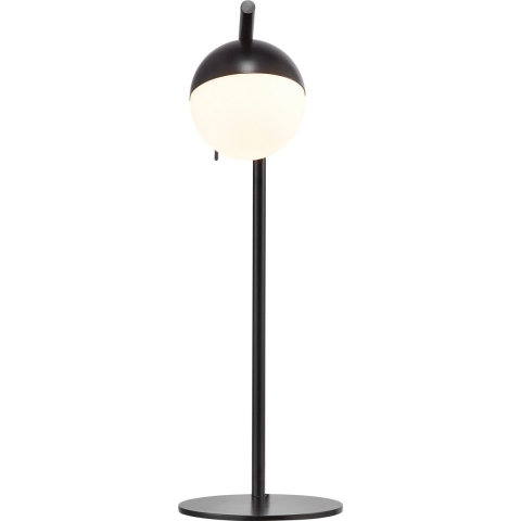 Nordlux Contina - Tafellamp - 27 X 15 X 48,5 Cm - Zwart En Opaal Wit
