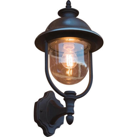 Konstsmide Parma Up - Buiten Wandlamp - 24 X 26 X 48 Cm - IP44 - Zwart