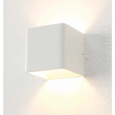 Artdelight Fulda - Wandverlichting - 10 X 10 X 10 Cm - 6W Dimbare LED Incl. - Dim To Warm - Wit