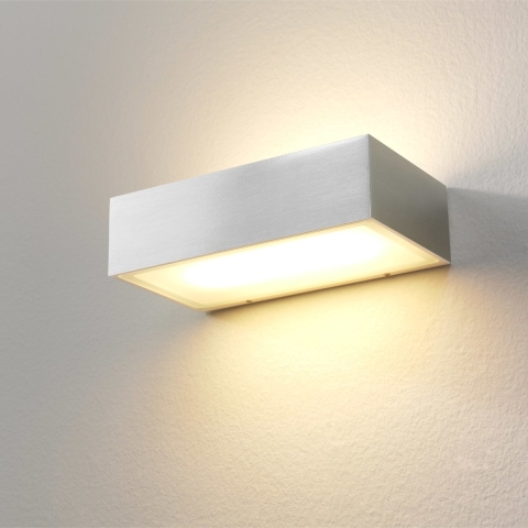 Artdelight Eindhoven150 - Buiten Wandverlichting - 18,2 X 10 X 5 Cm - 2 X 8W Dimbare LED Incl. - IP54 - Aluminium