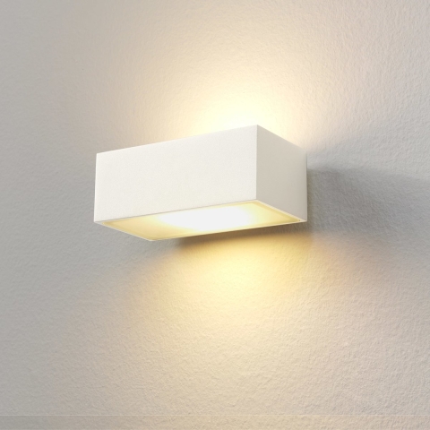 Artdelight Eindhoven100 - Buiten Wandverlichting - 13 X 8,2 X 5 Cm - 2 X 5W Dimbare LED Incl. - IP54 - Wit