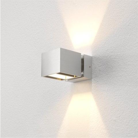 Artdelight Bfeld - Buiten Wandverlichting - 12,3 X 8 X 6,8 Cm - 2 X 3W LED Incl. - IP54 - Aluminium