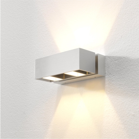 Artdelight BfeldII - Buiten Wandverlichting - 18 X 11 X 6 Cm - 4 X 3W LED Incl. - IP54 - Aluminium