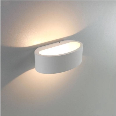 Artdelight Sharp - Buiten Wandverlichting - 19 X 10 X 7 Cm - 7,2W Dimbare LED Incl. - IP65 - Wit
