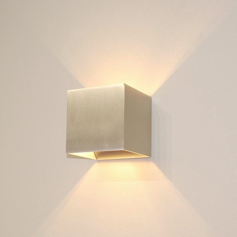 Artdelight Gymm - Wandverlichting - 10 X 10 X 10 Cm - Aluminium