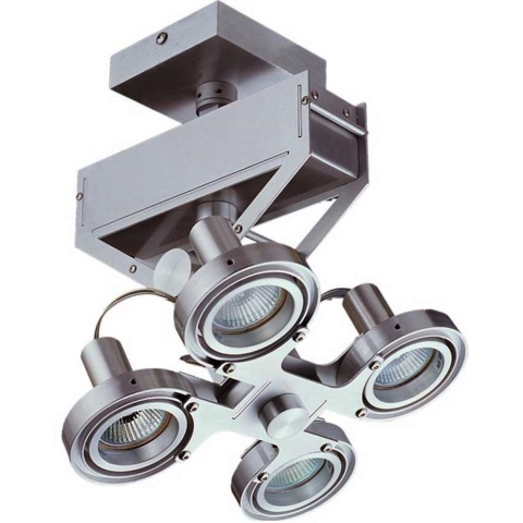 Artdelight Koln - Opbouwspot 4L - 22 X 18 X 28 Cm - 4 X 5W Dimbare LED Incl. - Aluminium