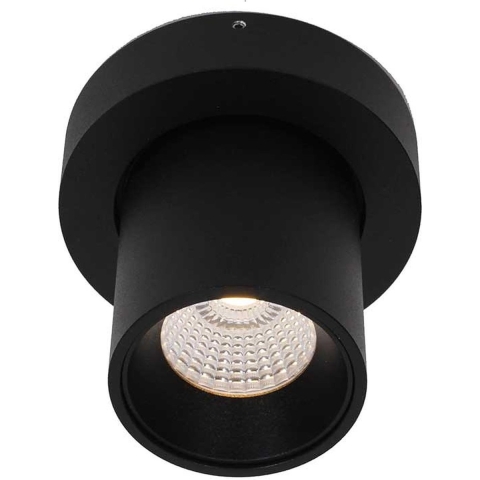 Artdelight Laguna - Opbouwspot 1L - Ø 10 X 9,5 Cm - 6W Dimbare LED Incl. - Zwart