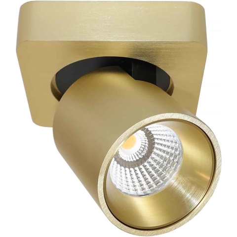 Artdelight Laguna - Opbouwspot 1L - 10 X 10 X 9,5 Cm - 6W Dimbare LED Incl. - Goud Geborsteld