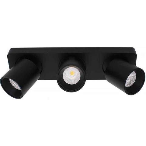 Artdelight Laguna - Opbouwspot 3L - 32 X 8,2 X 9,5 Cm - 3 X 6W Dimbare LED Incl. - Zwart