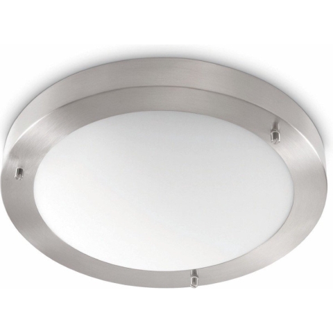 Artdelight Yuca - Badkamer Plafondverlichting - Ø 30 Cm - IP44 - Mat Staal