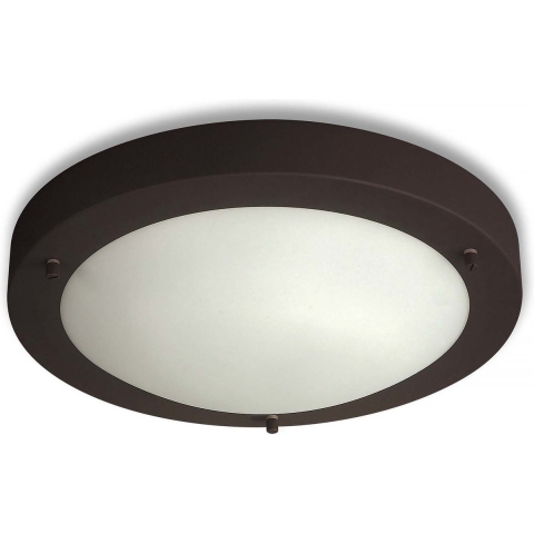 Artdelight Yuca - Badkamer Plafondverlichting - Ø 30 Cm - IP44 - Zwart