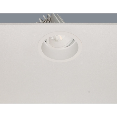 Artdelight Ribs - Inbouwspot - Ø 90 Mm, Ø 83 Mm Inbouwmaat - 10W Dimbare LED Incl. - IP44 - Wit