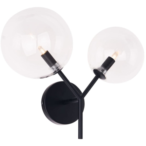 Maxlight Lollipop - Wandverlichting - 35 X 11 X 30 Cm - Zwart