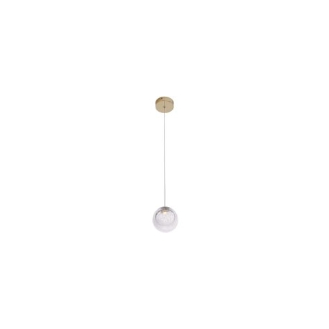 Maxlight Zoe - Hanglamp - Ø 9,5 X 180 Cm - 1,5W LED Incl. - Goud