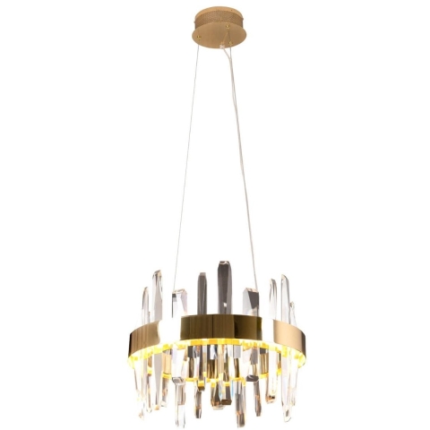 Maxlight Prince - Luster - Ø 40 X 150 Cm - 21W LED Incl. - Goud