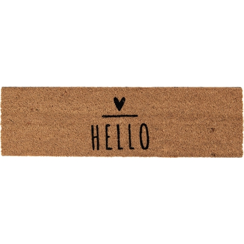 Clayre & Eef Deurmat hello kokos 75x22cm