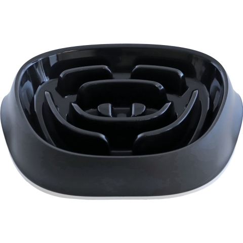 Moderna plastic hondeneetbak Slomo 950 ml zwart - Gebr de boon