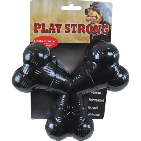 Play Strong rubber tri-bot 15 cm zwart - Gebr de boon