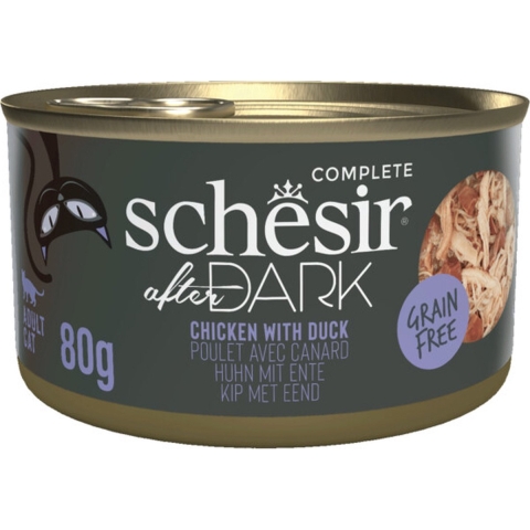 12x Schesir After Dark Bouillon Kip&Eend 80 gr