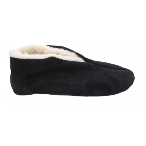 Bernardino Spaanse sloffen/pantoffels - voor dames/heren - zwart - suede 40 -