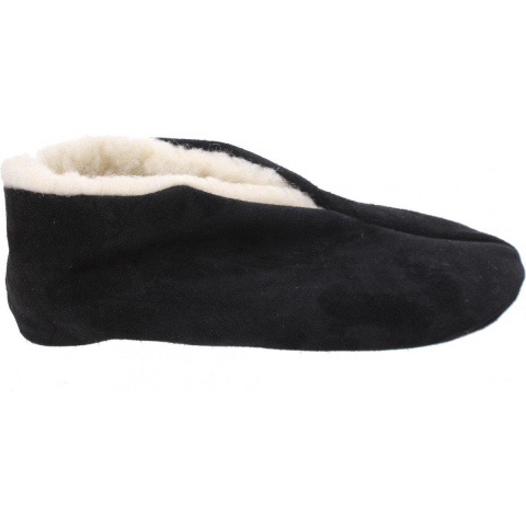 Bernardino Spaanse sloffen/pantoffels - voor dames/heren - zwart - suede 44 -