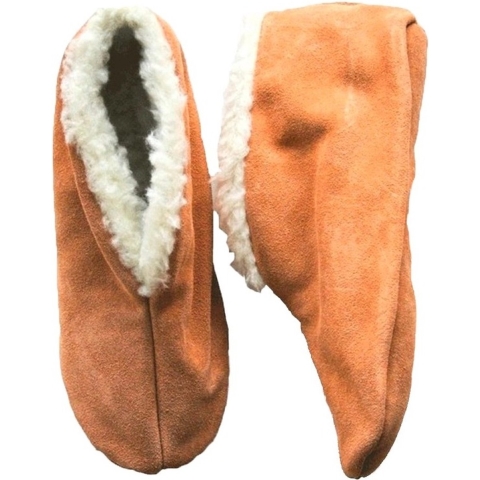 Bernardino Spaanse sloffen/pantoffels - voor dames/heren - beige - suede 42 -